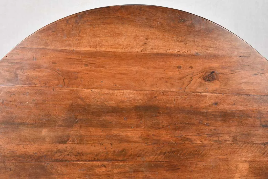 19th-Century Oval Winemaker's Folding Table 43¼" x 49¼"