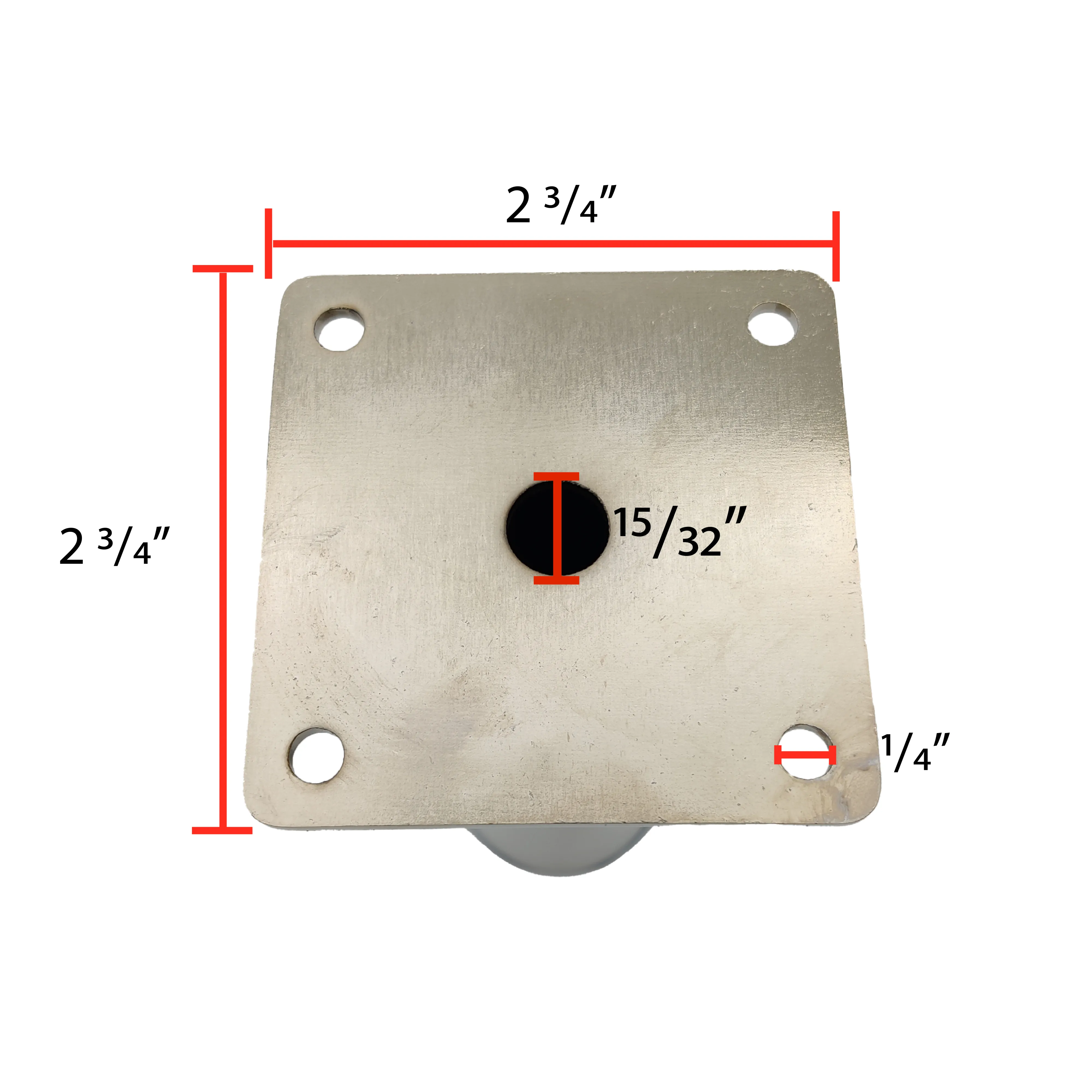 6” Nickel Cylindrical Metal Sofa Legs (ML-26-N)