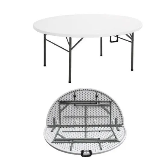 8 Seater Round Folding Trestle Table 1.5m