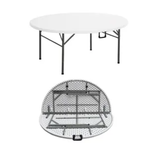 8 Seater Round Folding Trestle Table 1.5m