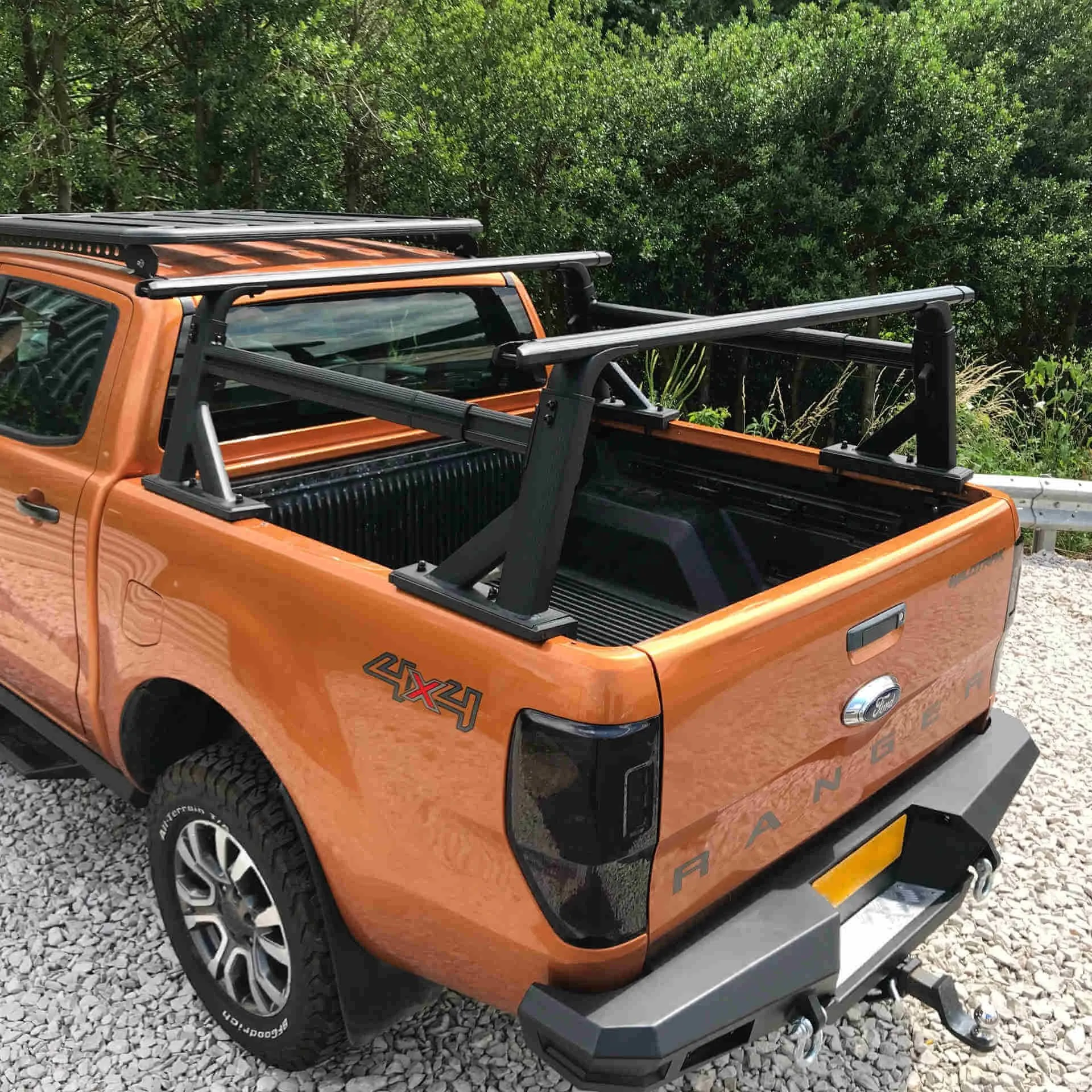 Adaptable Adjustable Cargo Rack fits with or without a Roll & Lock