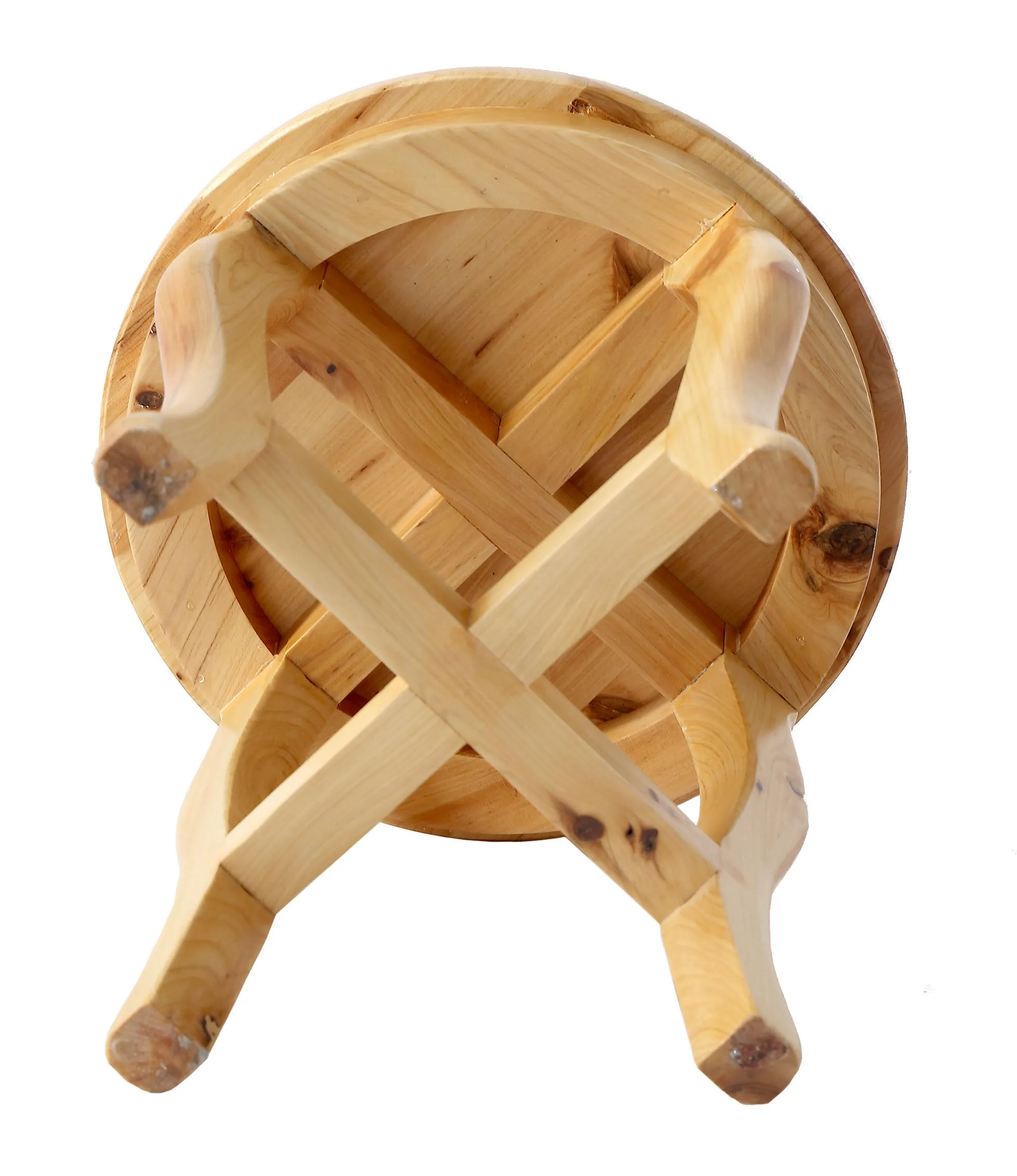 ALFI Brand - 11" Cedar Wood Round  Stool Multi-Purpose Accessory | AB4406