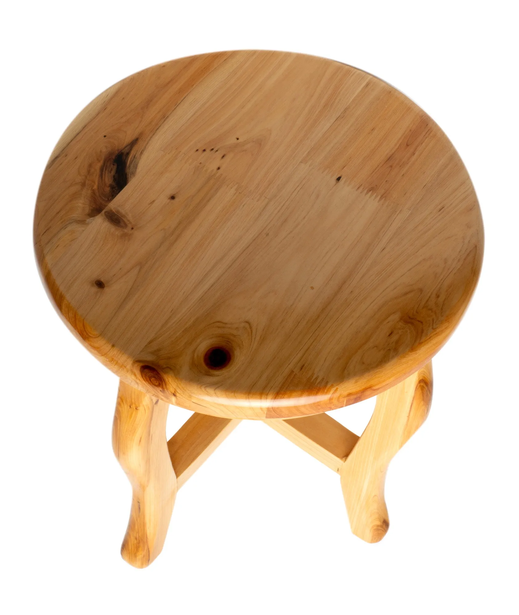 ALFI Brand - 11" Cedar Wood Round  Stool Multi-Purpose Accessory | AB4406