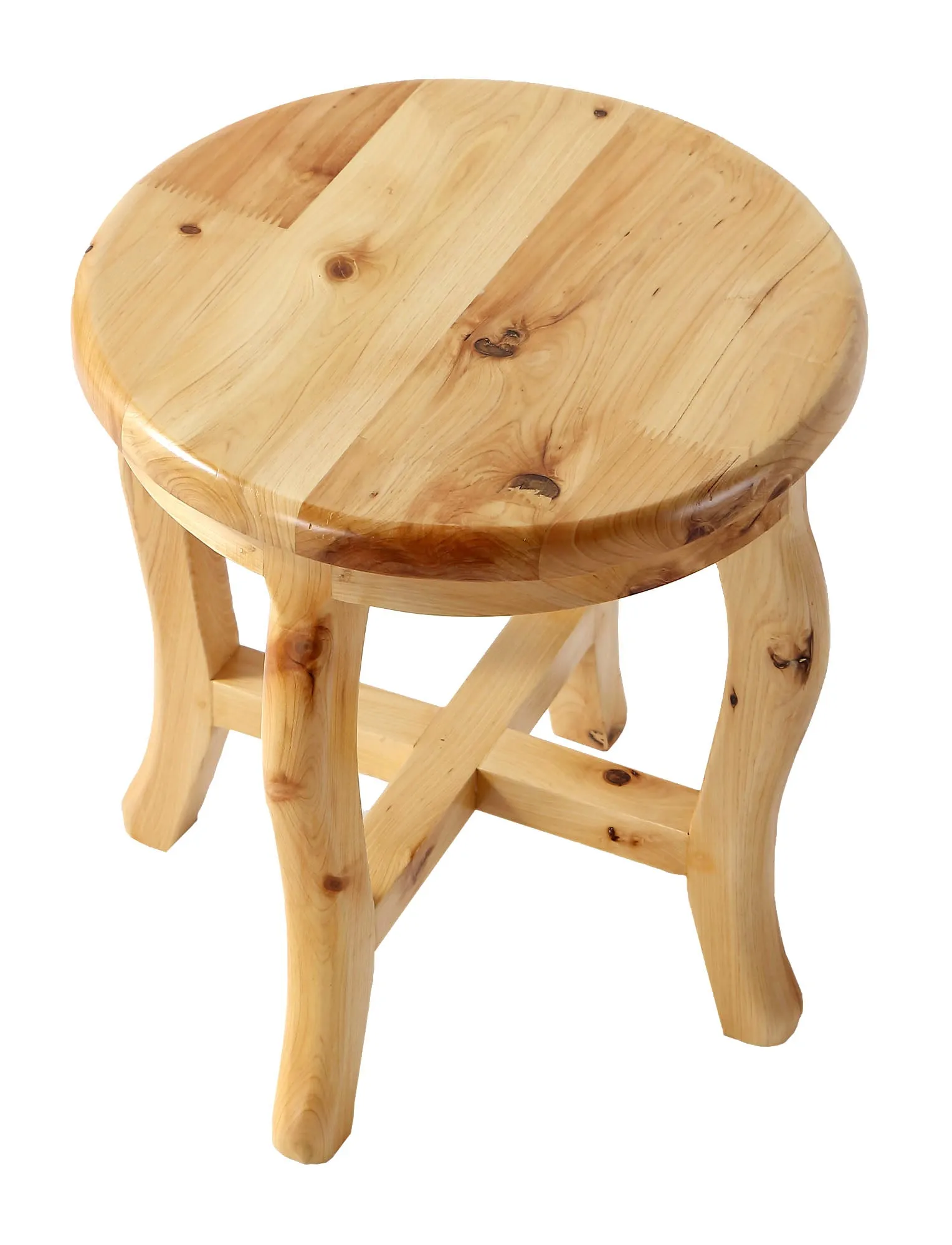 ALFI Brand - 11" Cedar Wood Round  Stool Multi-Purpose Accessory | AB4406