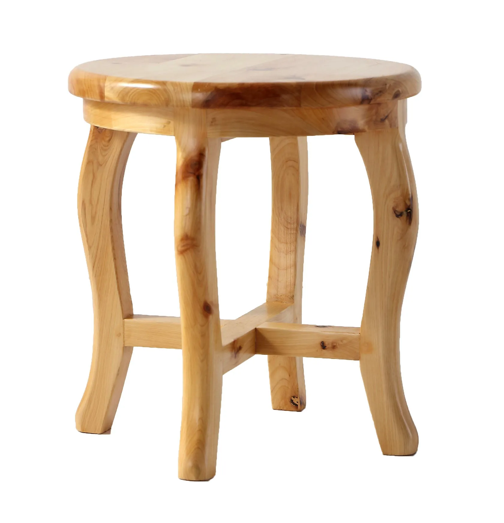 ALFI Brand - 11" Cedar Wood Round  Stool Multi-Purpose Accessory | AB4406