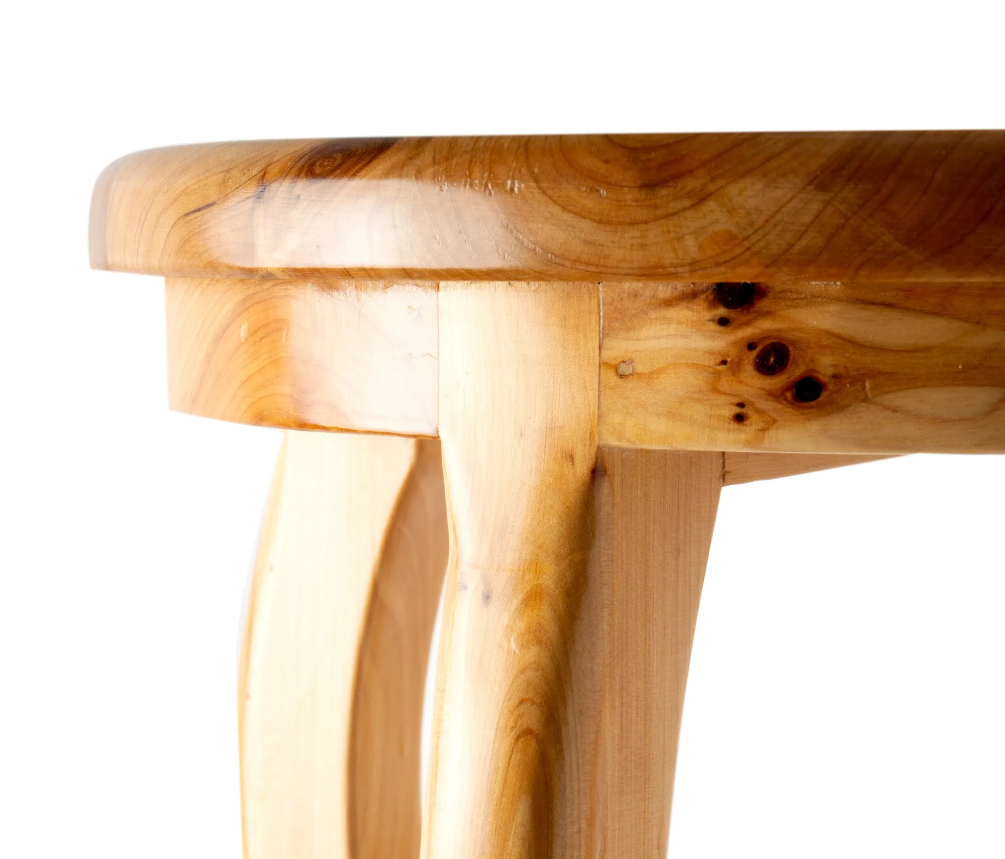 ALFI Brand - 11" Cedar Wood Round  Stool Multi-Purpose Accessory | AB4406