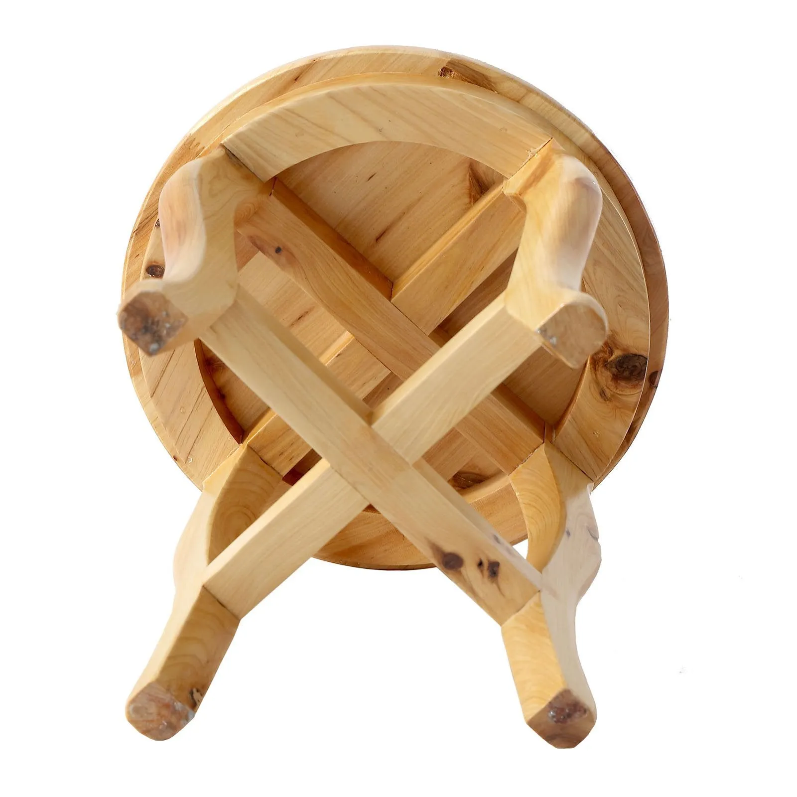 ALFI Brand AB4406 11" Cedar Wood Round Stool Multi-Purpose Accessory