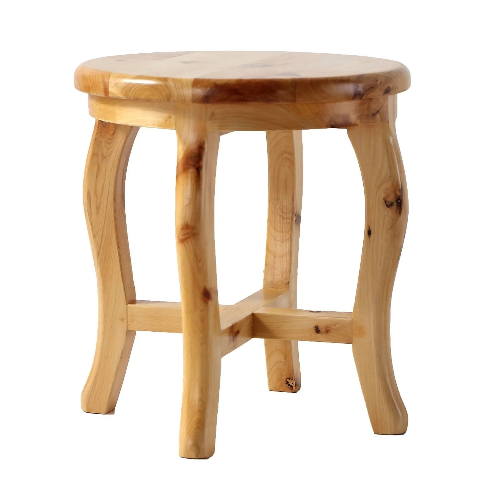 ALFI Brand AB4406 11" Cedar Wood Round Stool Multi-Purpose Accessory