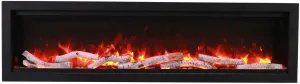 Amantii Symmetry Bespoke 34 Indoor / Outdoor Built-in Electric Fireplace