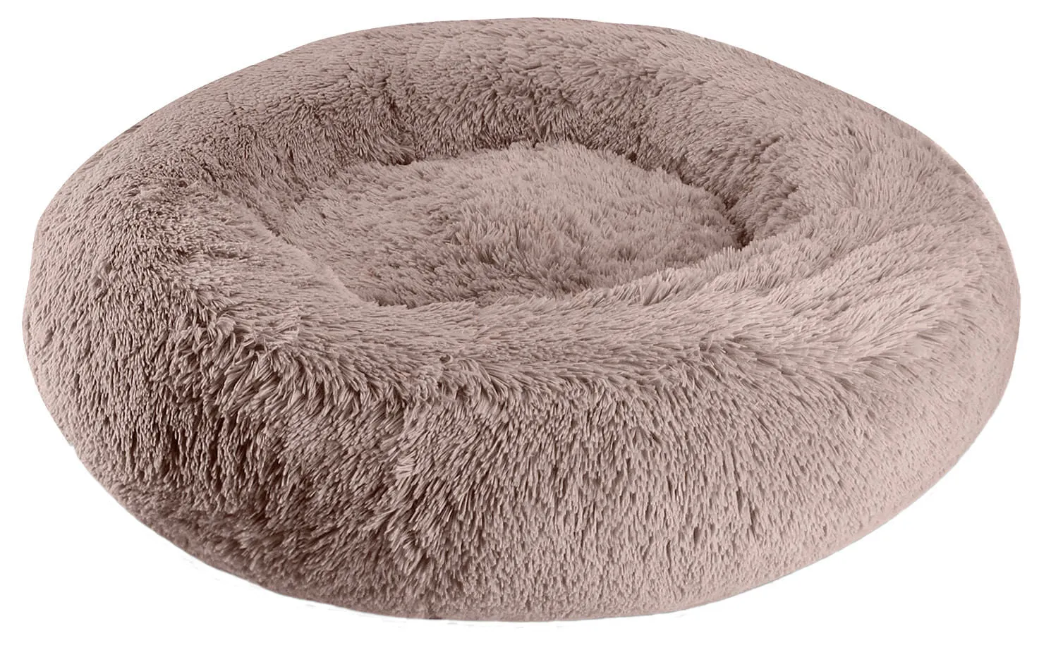 Arlee Shaggy Fur Donut Pet Bed, 22" x 8"