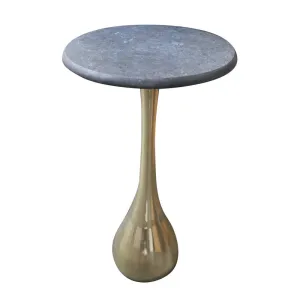 Arlo Geometric Interior Design Side Table - Polished Gold