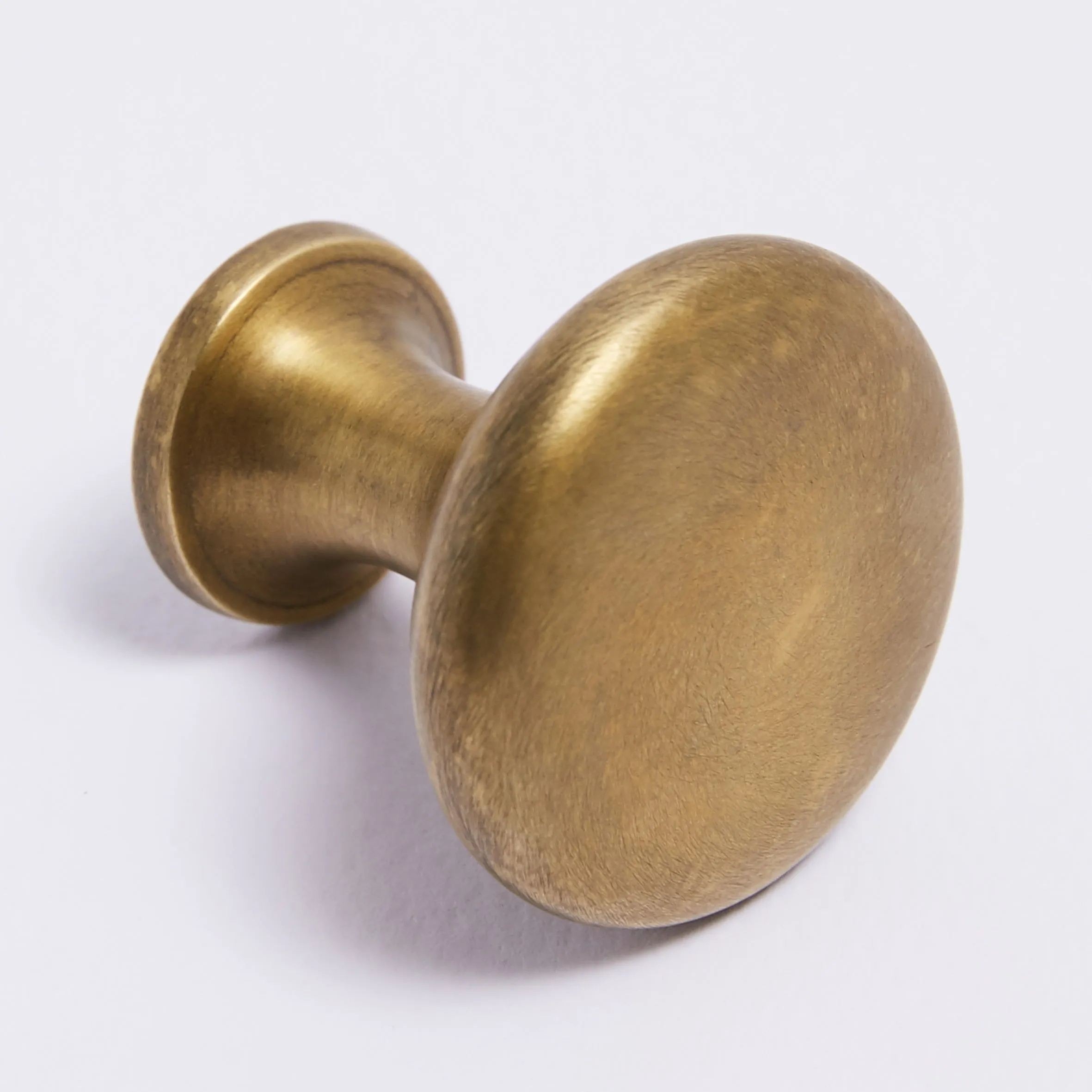 Ascot Knob - Acid Washed Brass