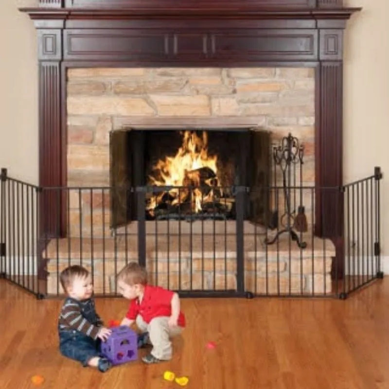 Auto Close Hearth Gate - Black