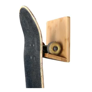 Bamboo Skateboard Wall Rack