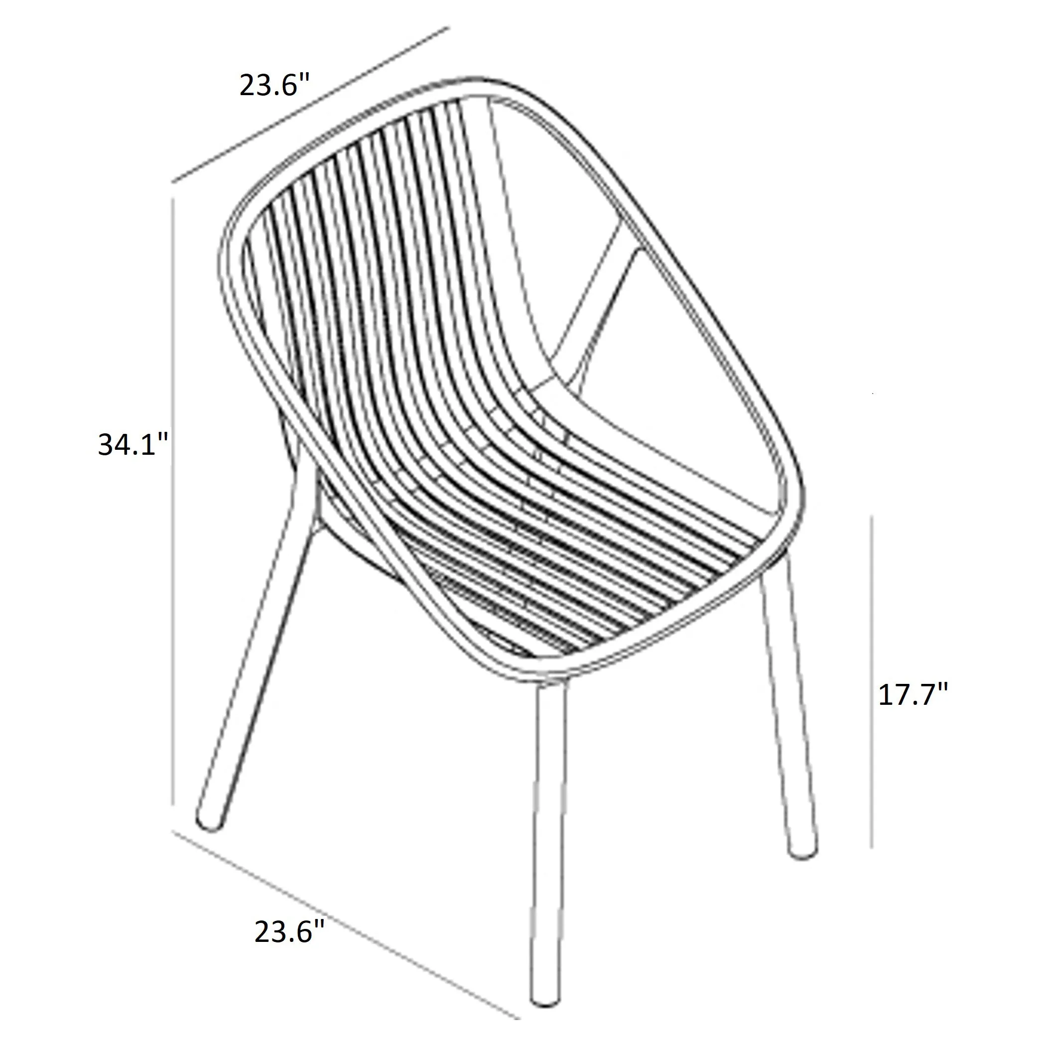 Bini Stacking Armchair (Set of 4)