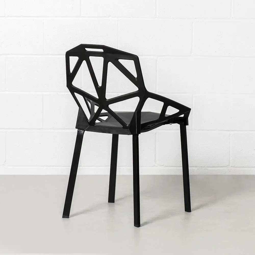 Black Geometric Chair