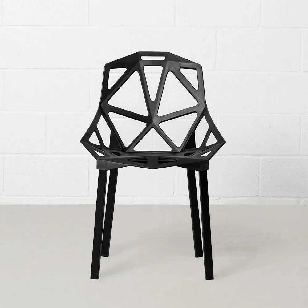 Black Geometric Chair