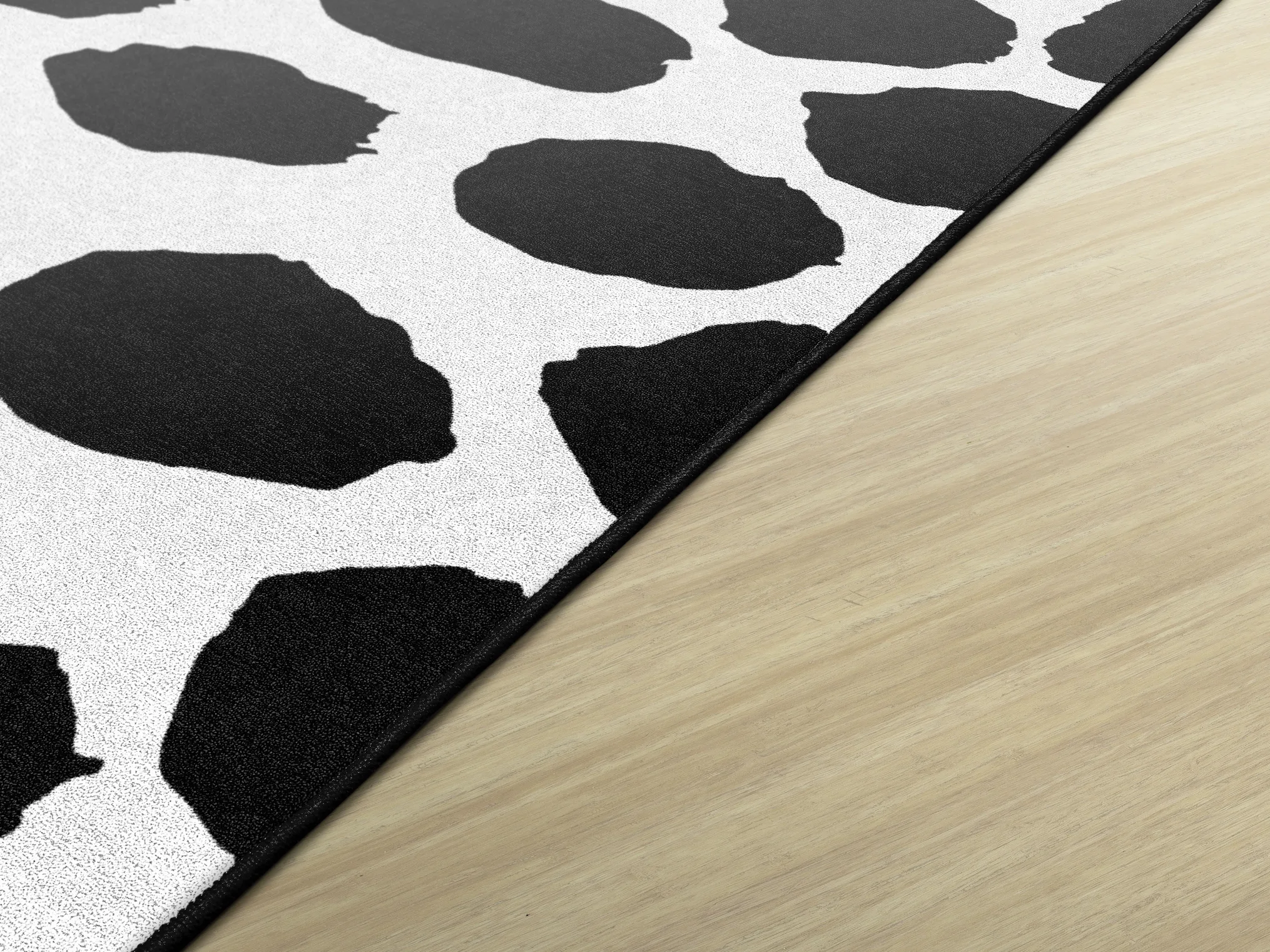 Black on White Safari Dot | Classroom Rug | Schoolgirl Style