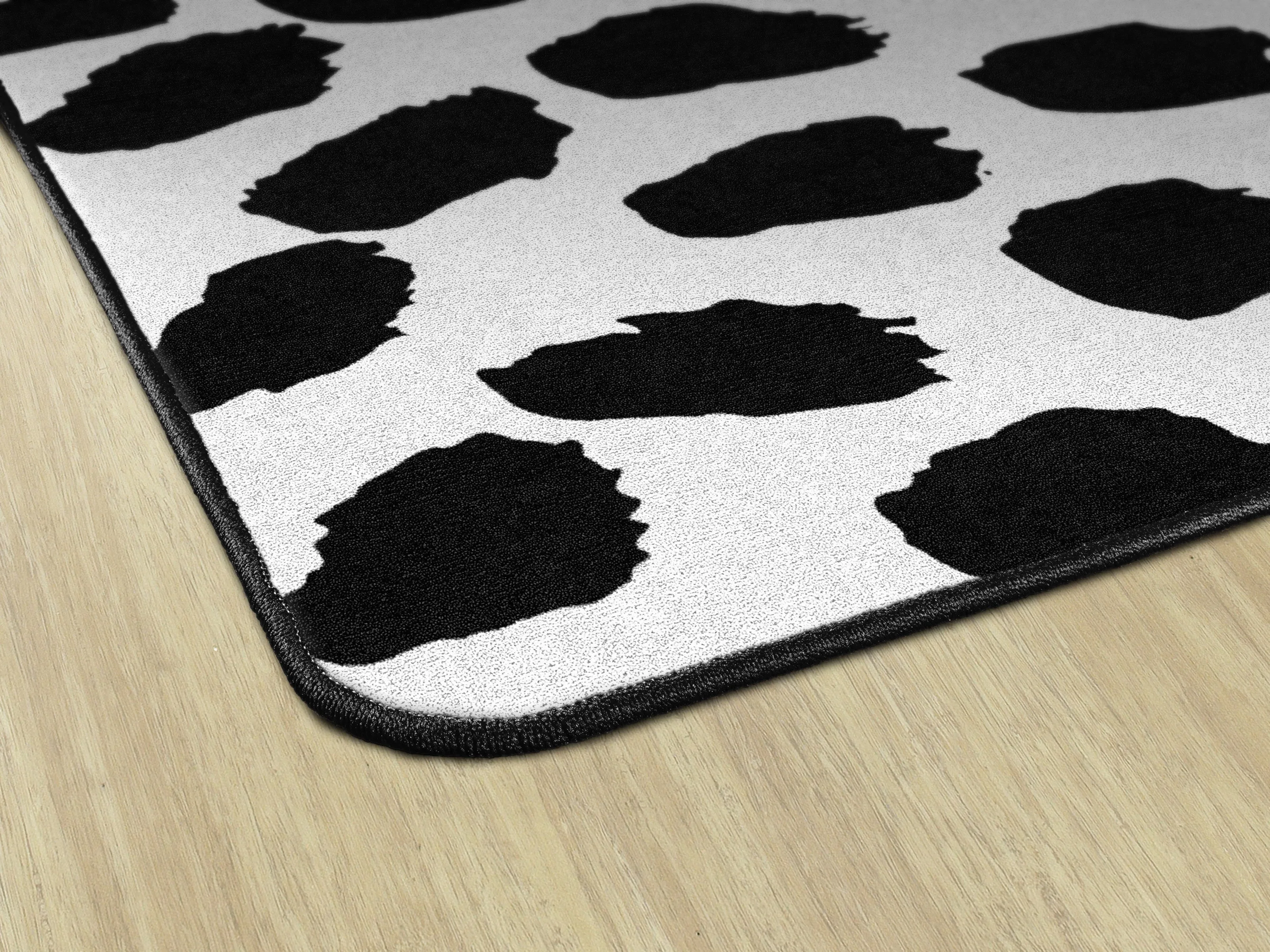 Black on White Safari Dot | Classroom Rug | Schoolgirl Style