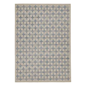 Blue Swedish Flatweave Rug - 10'1" x 14'