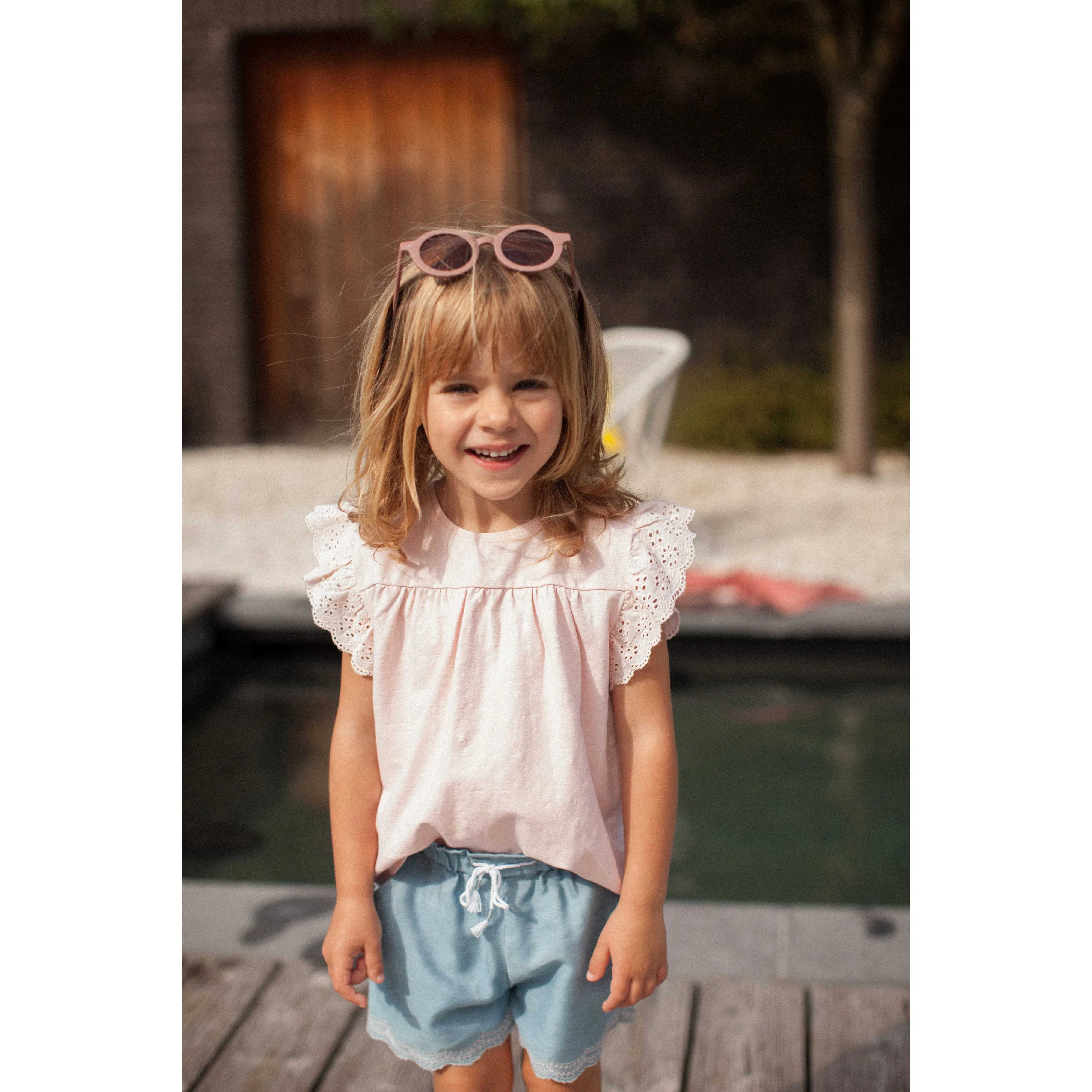 Bonheur du Jour Paris Baby Girl Tee Shirt Pivoine Pink