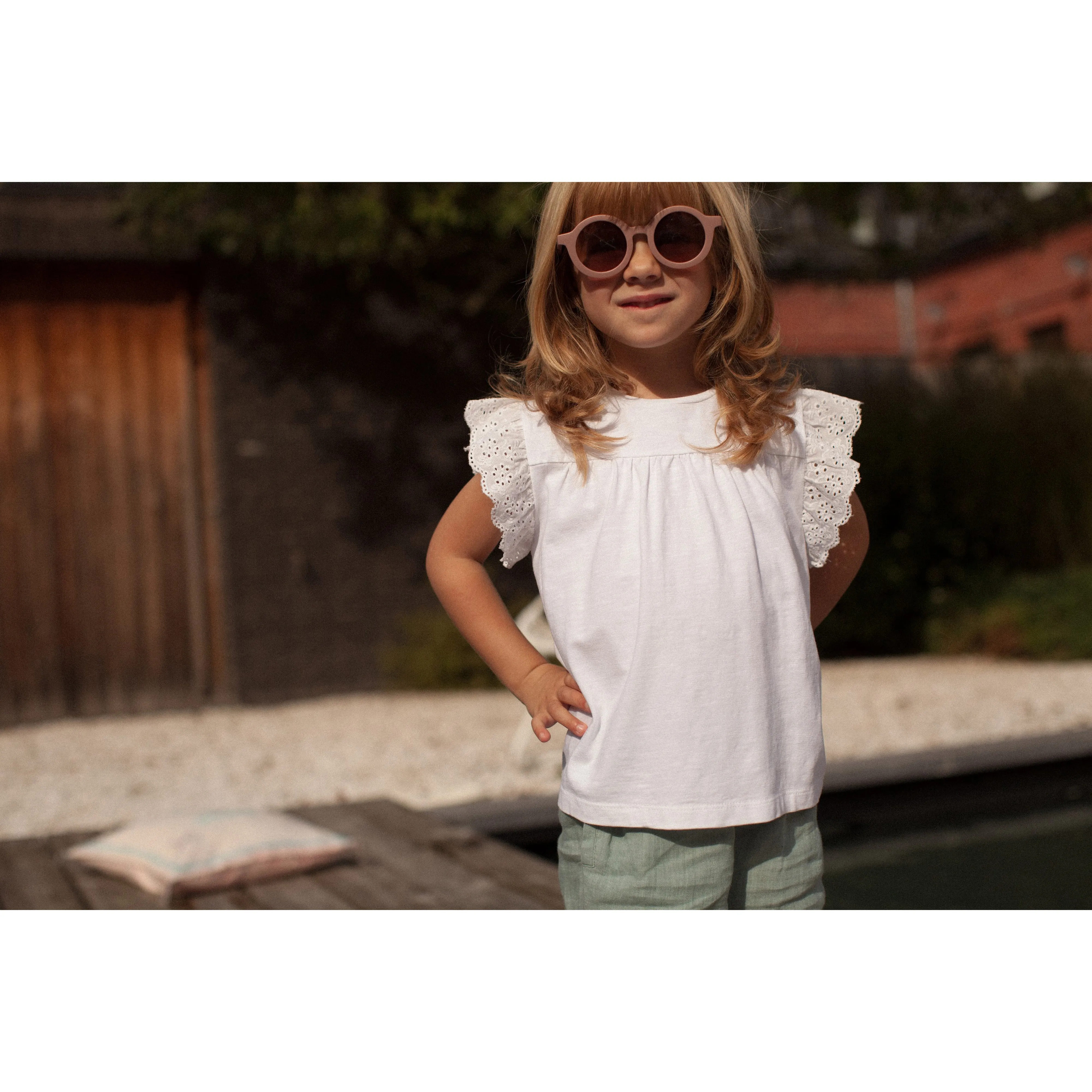 Bonheur du Jour Paris Baby Girl Tee Shirt White