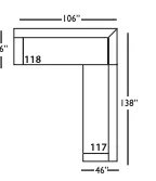 Bristol Sectional Sofa - Right Seated