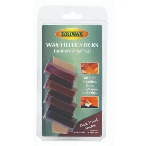 Briwax | Wax Filler Sticks Set of Dark Shades 4Pc