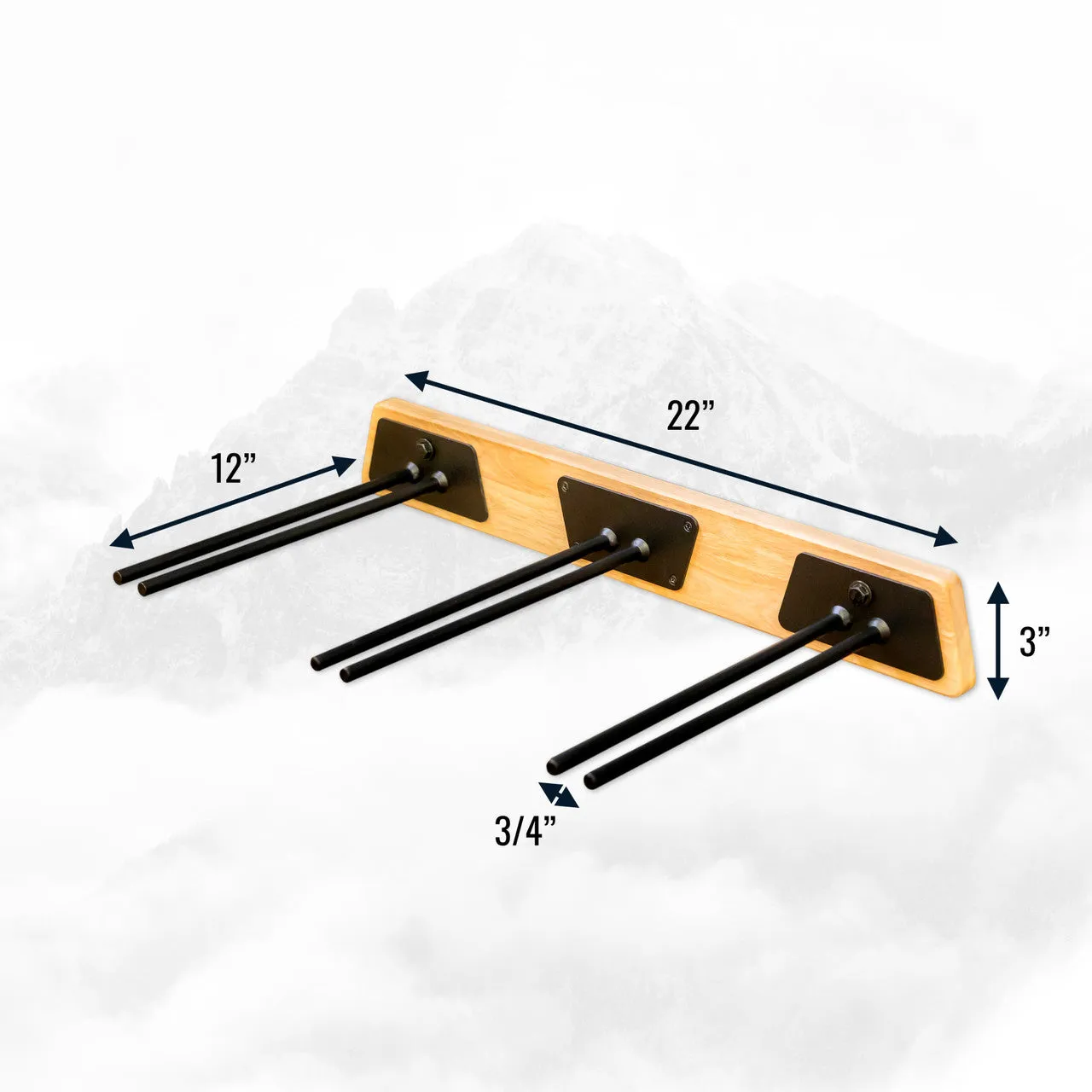 Burlington Ski Storage Rack | Holds 6 Pairs of Skis