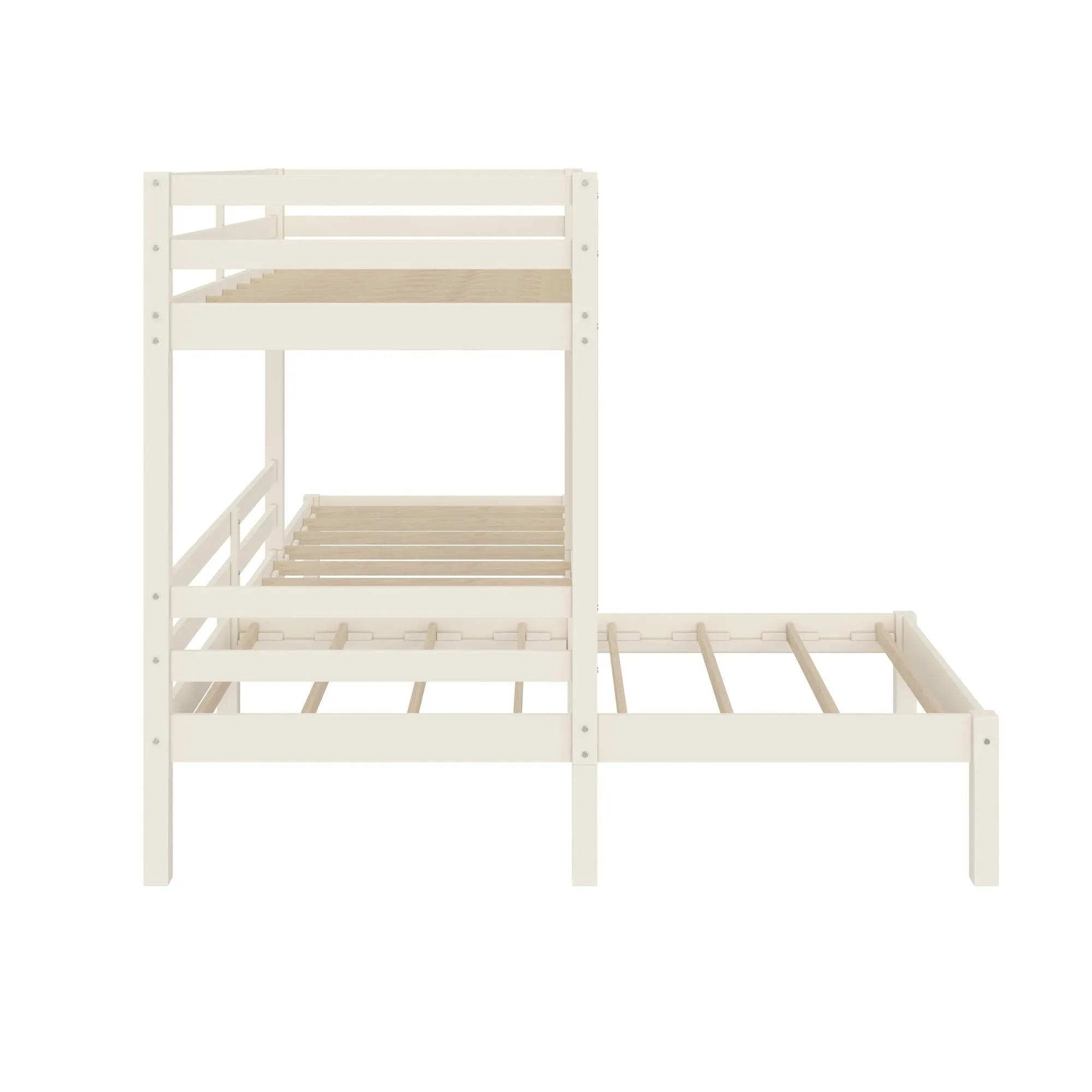 Casey Kids' L-Shaped Corner Triple Bunk Bed