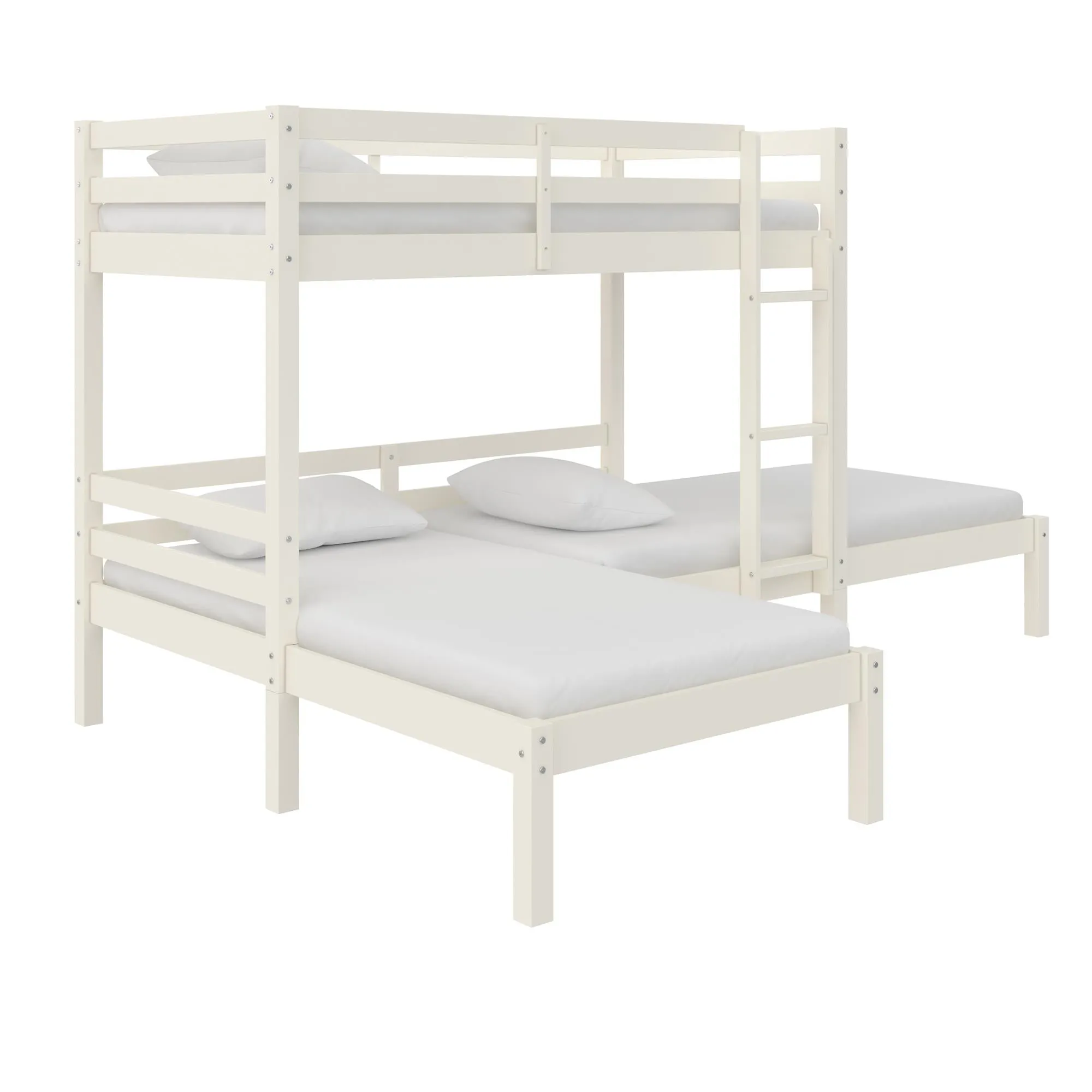 Casey Kids' L-Shaped Corner Triple Bunk Bed