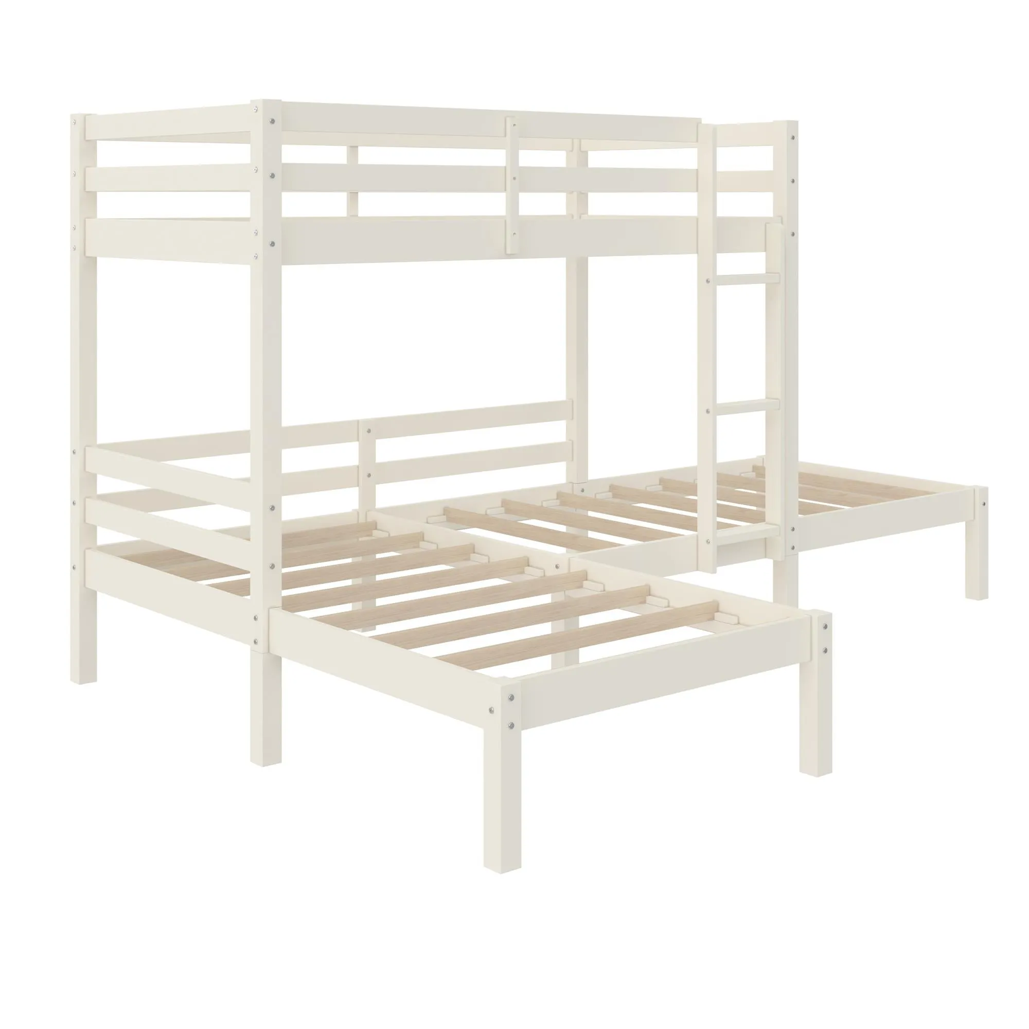 Casey Kids' L-Shaped Corner Triple Bunk Bed