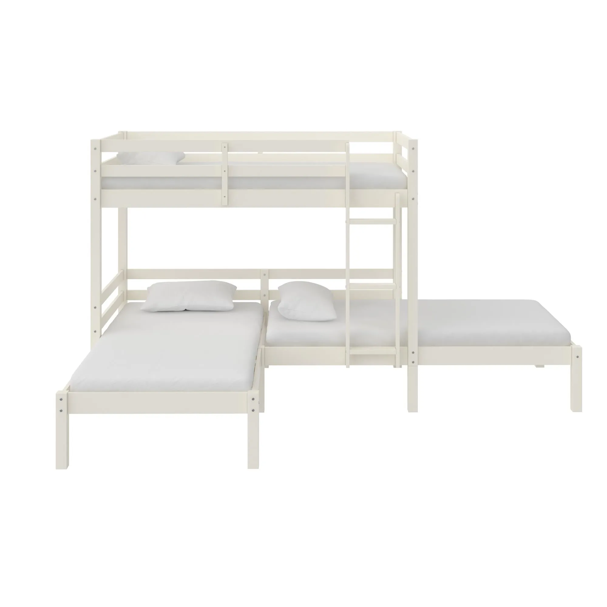 Casey Kids' L-Shaped Corner Triple Bunk Bed