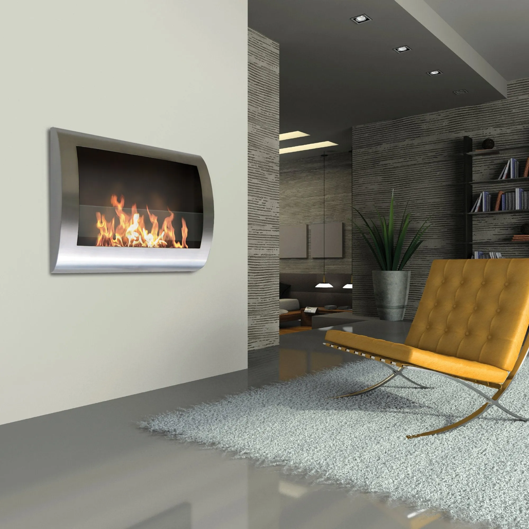 Chelsea Wall Mount BioEthanol Fireplace