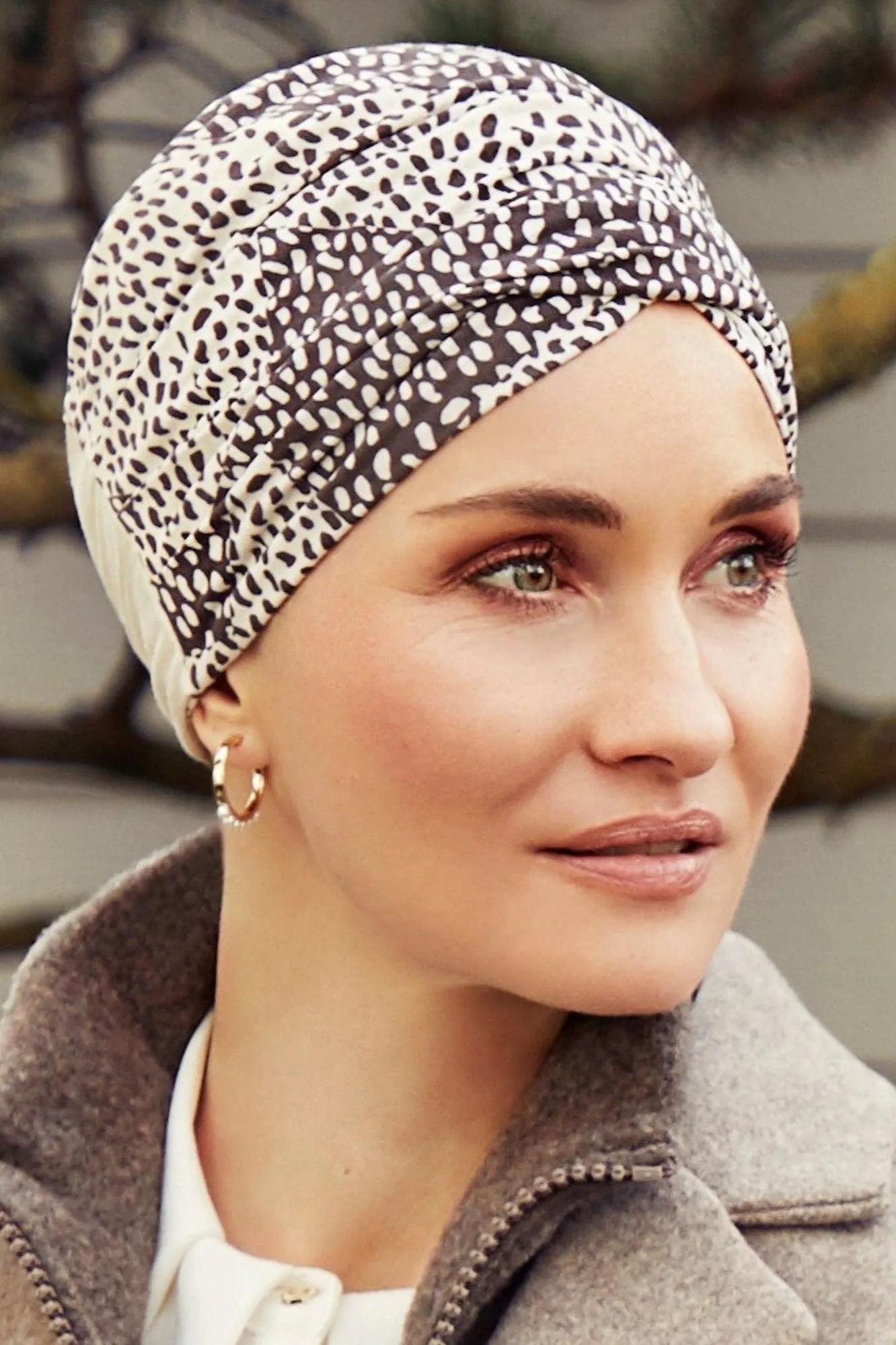 Christine Amia Printed Turban - Patchwork Leo