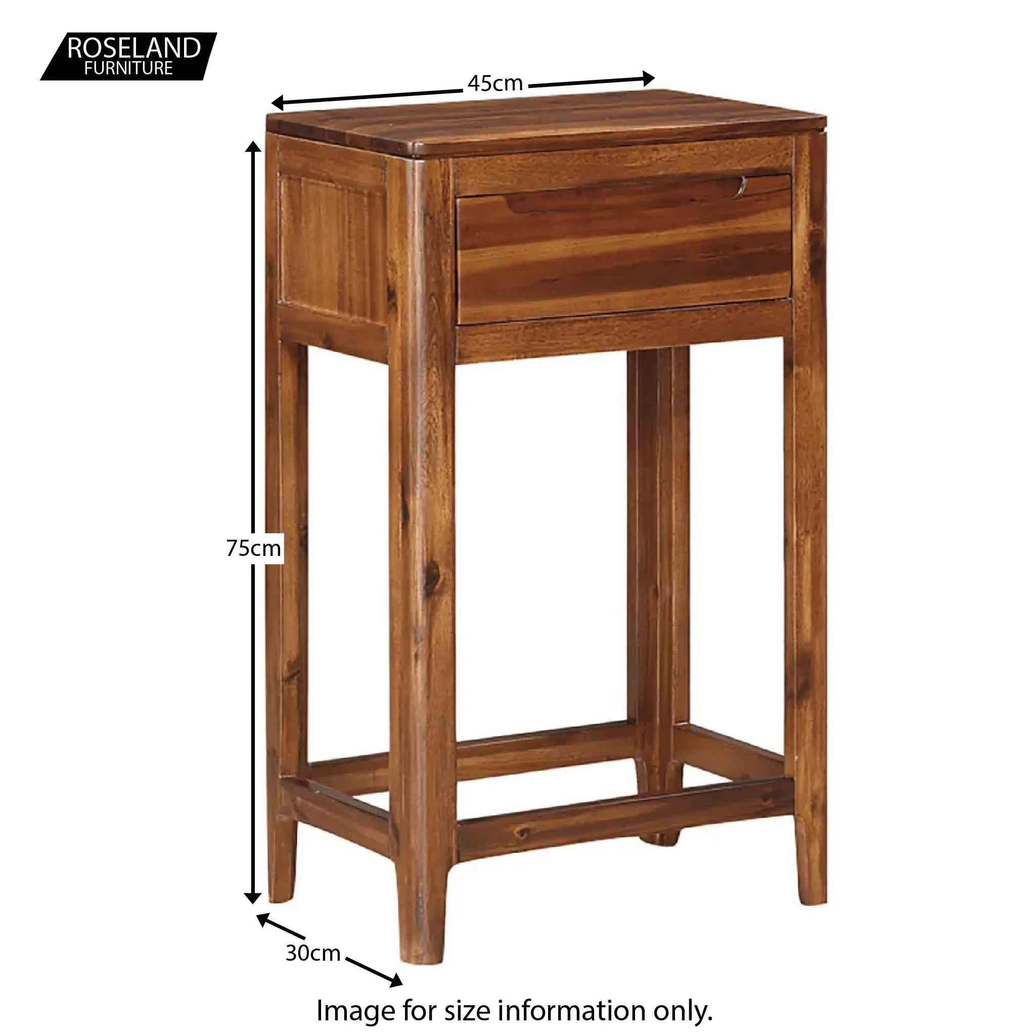 Dunmore Acacia Medium Hall Table