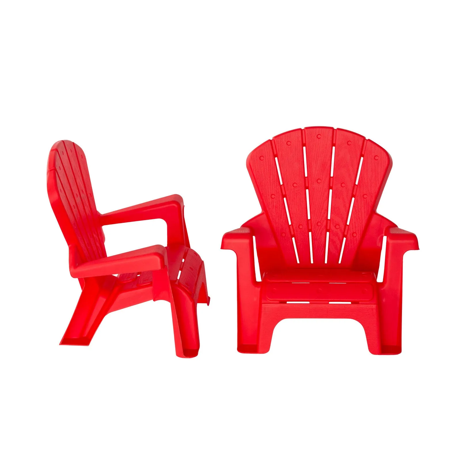 Durable 3pc Kids Table & Chairs Set, Easy Clean - Red