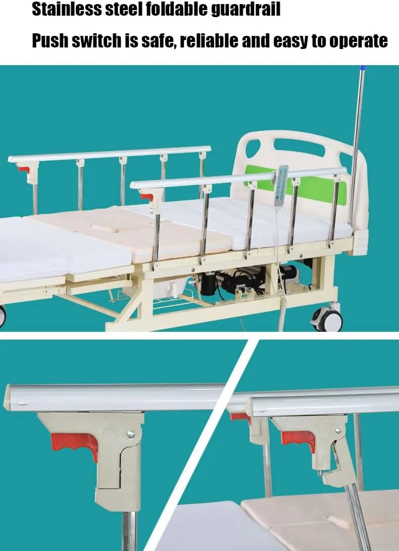 Electric Elderly Care Bed, Equipped with Breathable Mattress and Motor.