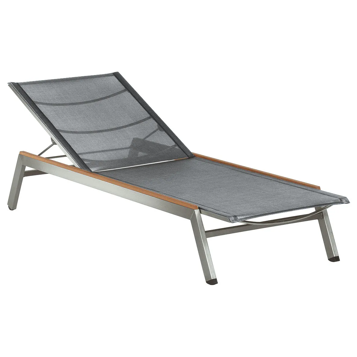 Equinox Lounger Teak Side Strip