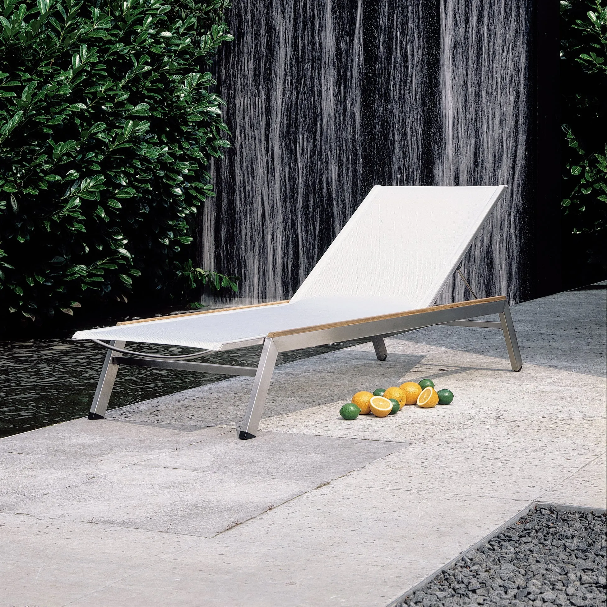 Equinox Lounger Teak Side Strip