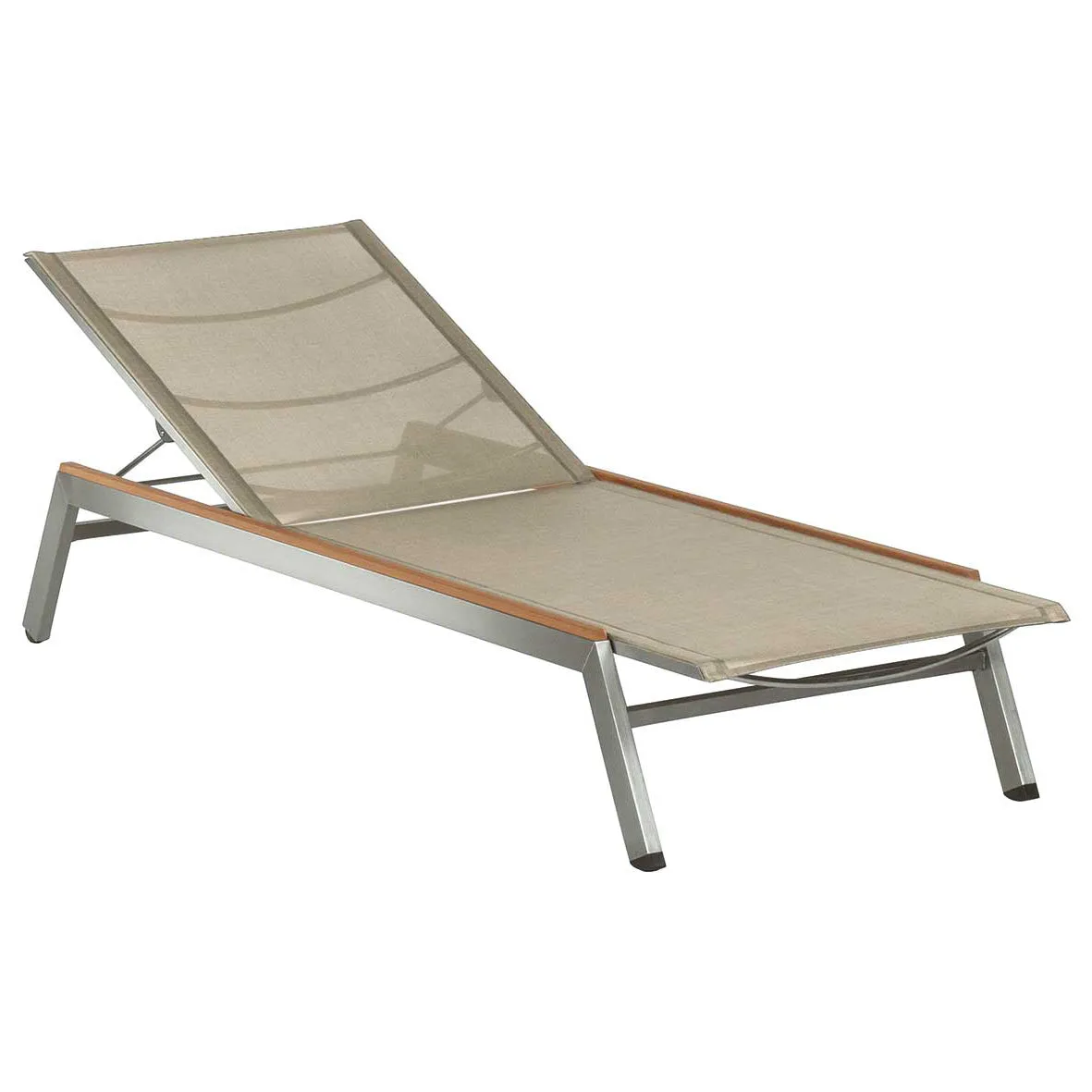 Equinox Lounger Teak Side Strip