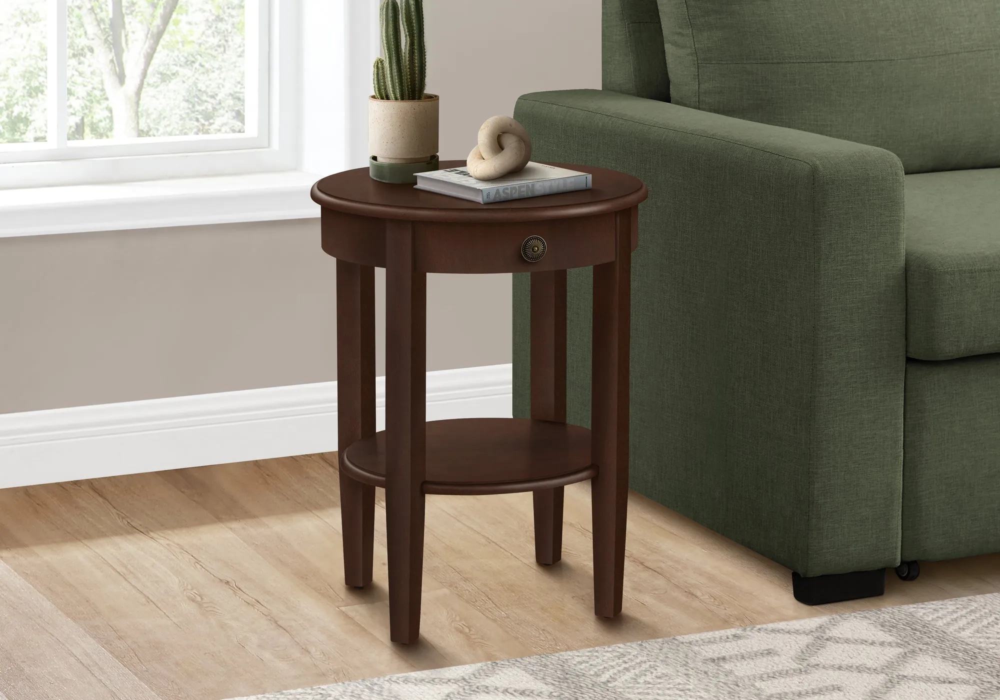 Espresso Accent Table