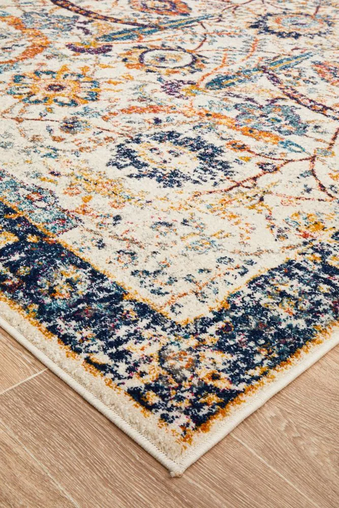 Evoke Peacock Ivory Transitional Rug