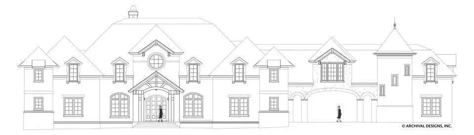 Expansive 6,532 sq ft Home Plan Featuring 4 Bedrooms and Bonus Room