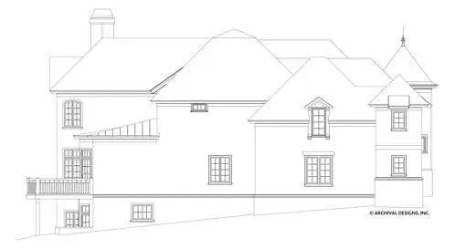 Expansive 6,532 sq ft Home Plan Featuring 4 Bedrooms and Bonus Room