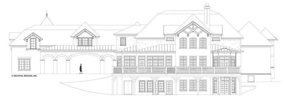 Expansive 6,532 sq ft Home Plan Featuring 4 Bedrooms and Bonus Room