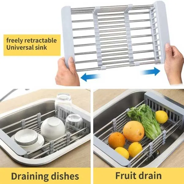 Extendable Multifunctional Sink Rack