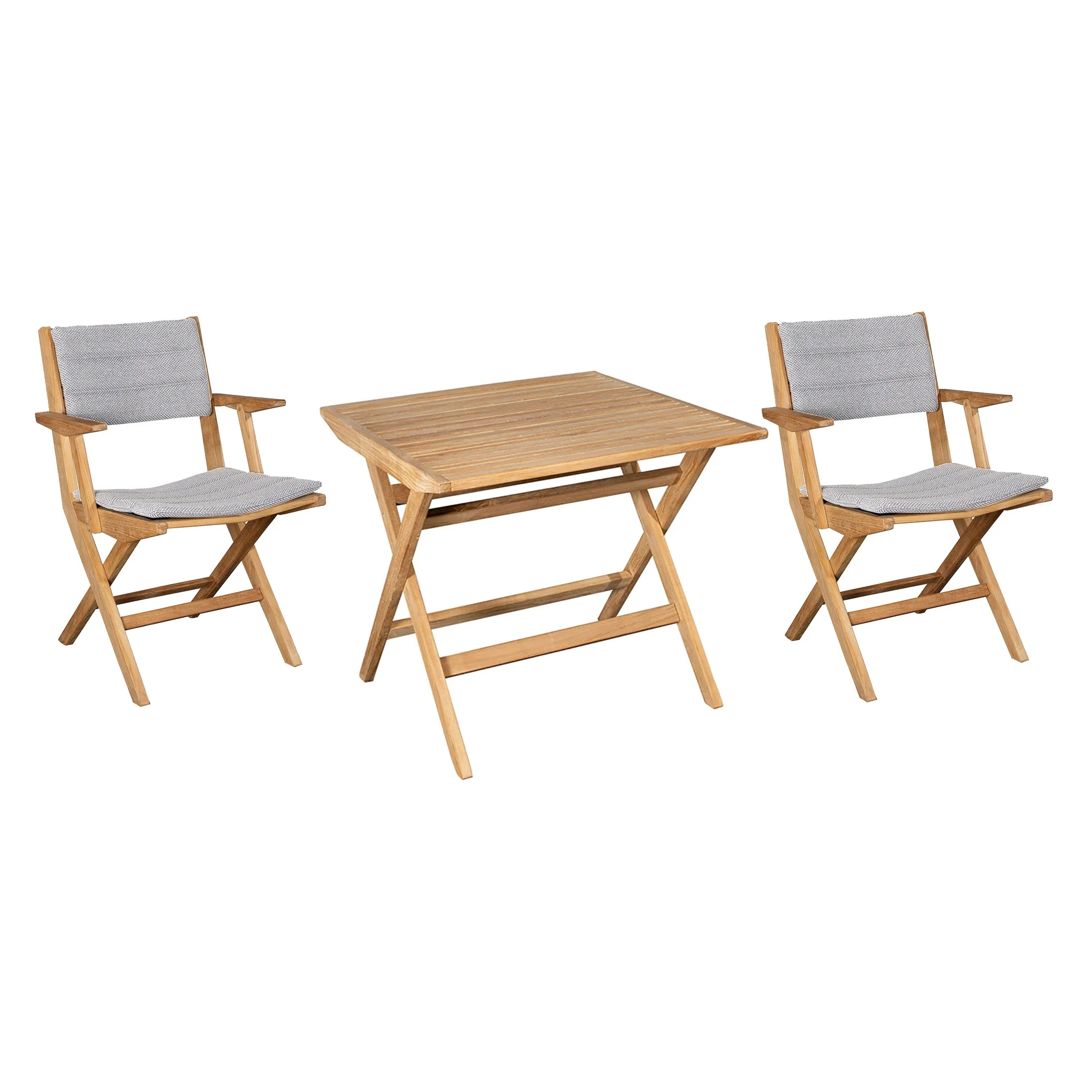 Flip Folding Outdoor Bistro Dining Set with Small Table