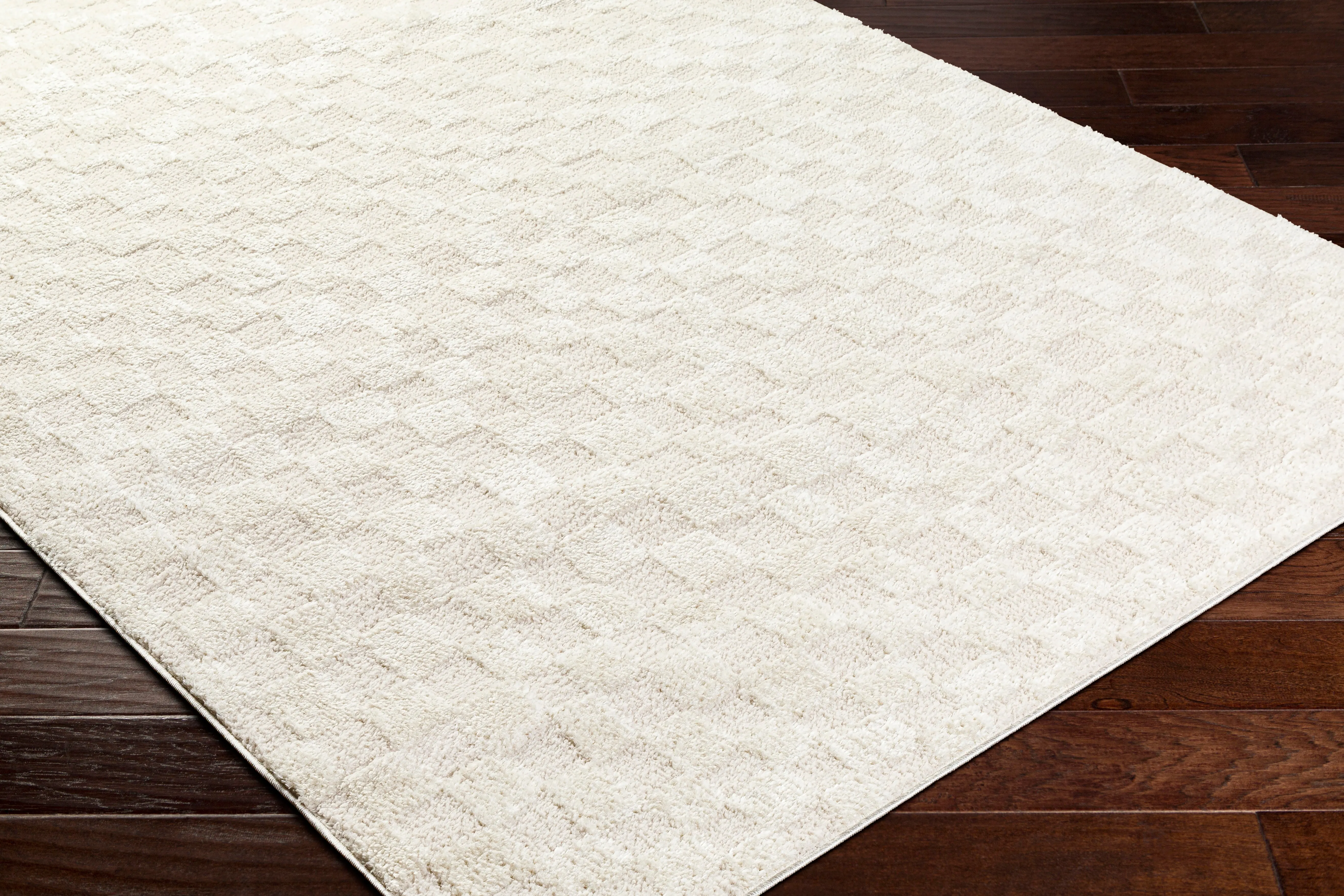 Floyd Ivory Checkered Rug