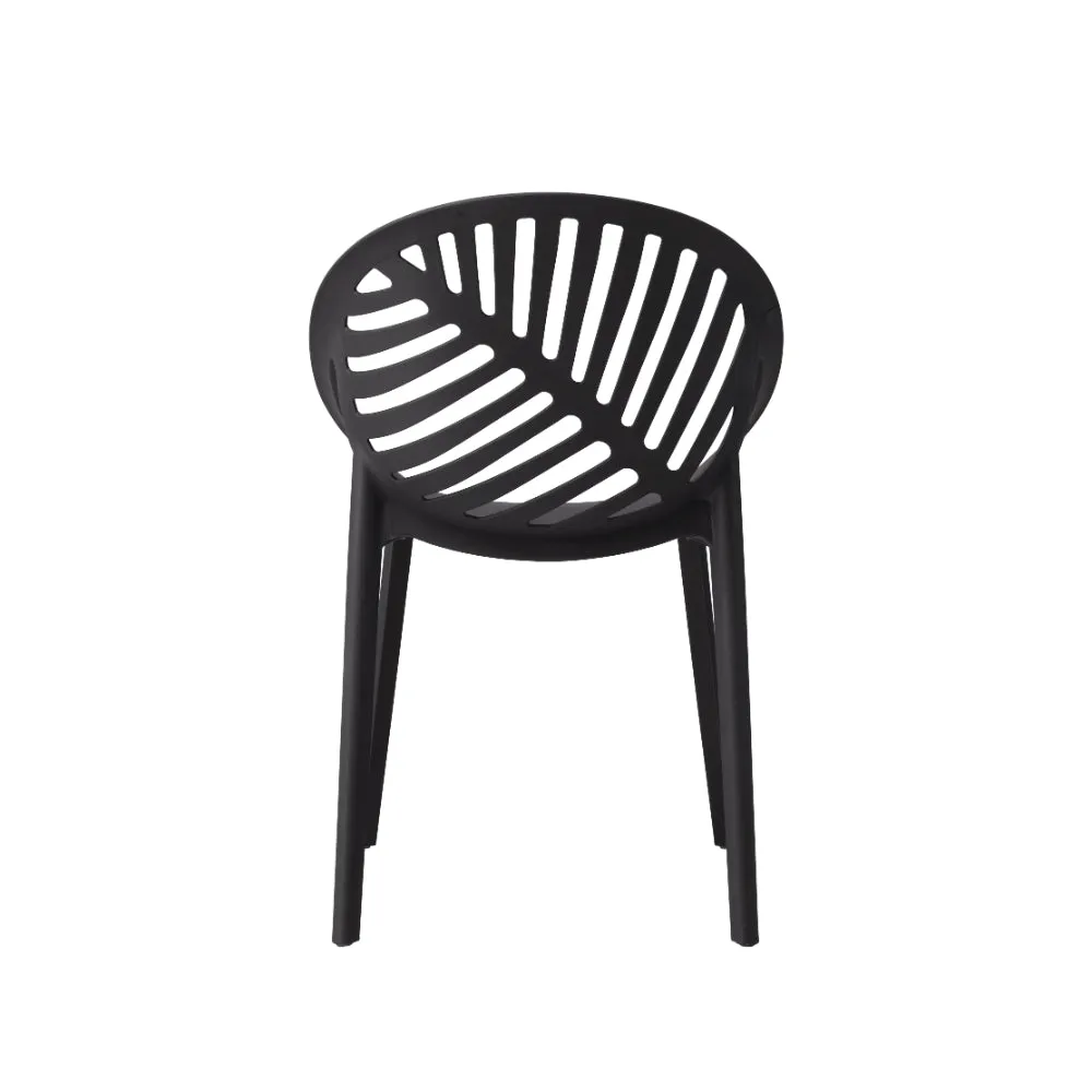 FOLIAGE - Black UV Resistant Plastic Chair